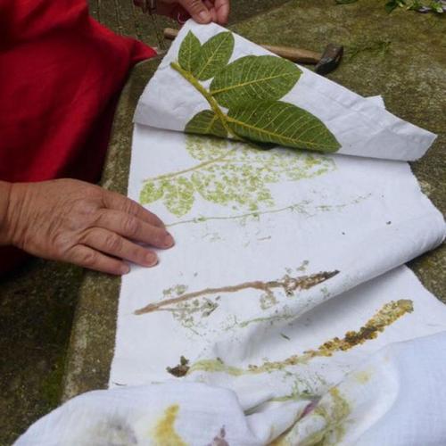 植物敲拓染材料包扎染布布料印染拓印套装工具套学生见描述件印材
